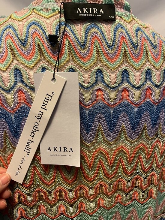 AKIRA “Take Me to Miami” Halter Top & Duster – NWT – L/XL (Fits M) - Picture 14 of 16